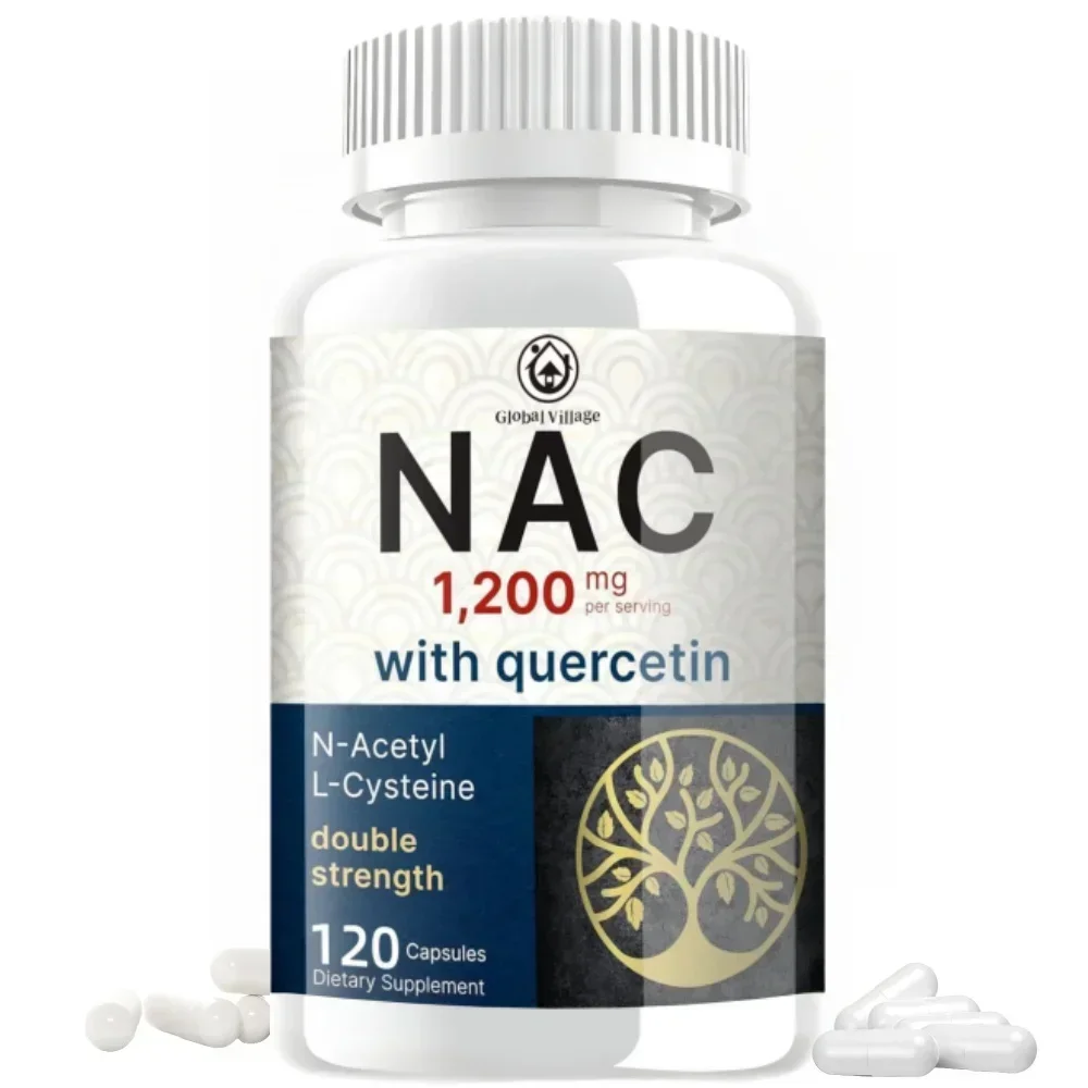 NAC (N-Acetil-Cisteina) 1000 Mg: Protección Radical Libre, 120 Comprimidos de Global Village Foods