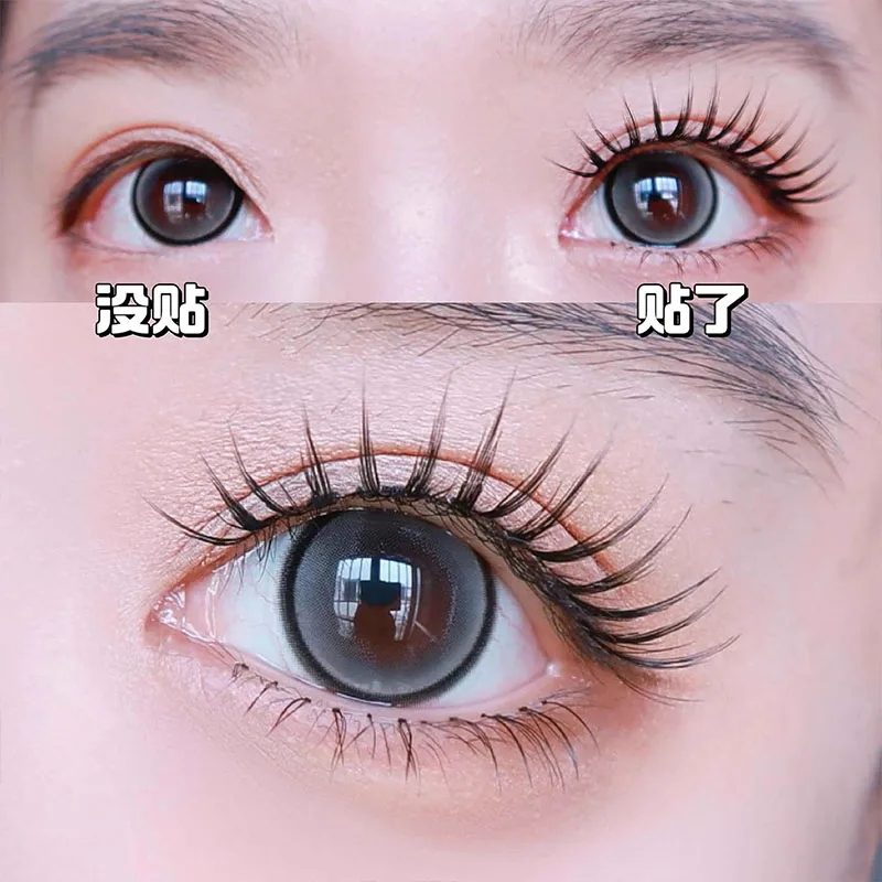 5 paires de faux cils de maquillage longs et épais, photogéniques, bande dure, grappe faite à la main, outils cosmétiques en forme de V