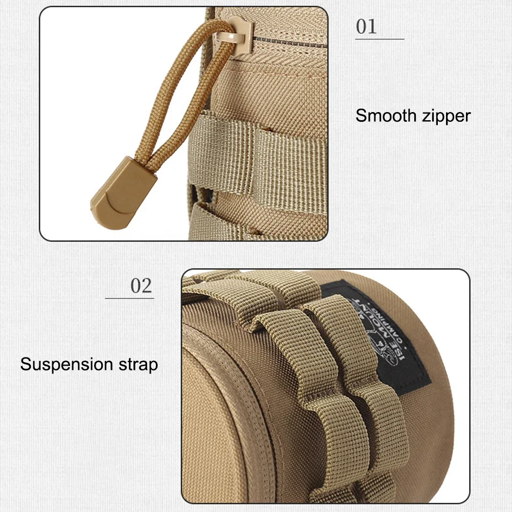 حقيبة التخييم في الهواء الطلق حقيبة تخزين أشتات خفيفة الوزن مع فتحات تعليق حقيبة ملحقات التخييم مع مقبض ملحقات التخييم