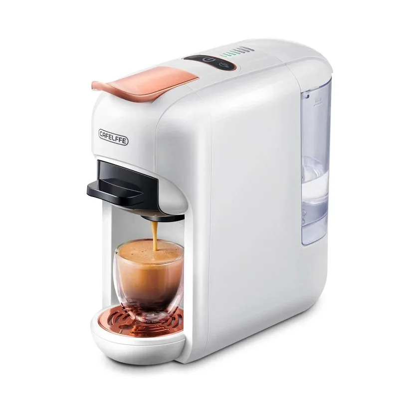 Cafelffe 5 in 1 Capsule Koffiezetapparaat Fit Dolce gusto Nespresso Capsule ESE Pod Gemalen Koffie K-cup 19Bar Heet/Koud, cadeau geven