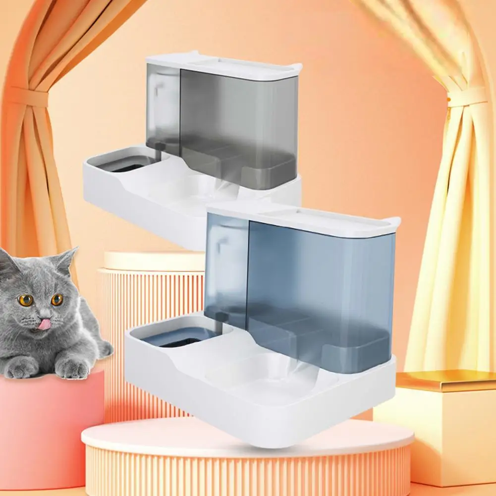 

Pet Automatic Feeder Food Bowl Large Capacity Dry Wet Separation Ndog Cat Food Dispenser Pet Supplies 30.5 X 25 X 23cm Wholesale