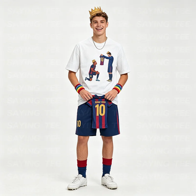 Lamine Yamal 10 Jersey Legacy Tribut Unisex T-Shirt Y2k Fußballfans Grafik-Bekleidung Neuartiges Geschenk Personalisierte Sportbekleidung T-Shirt – Detail 6