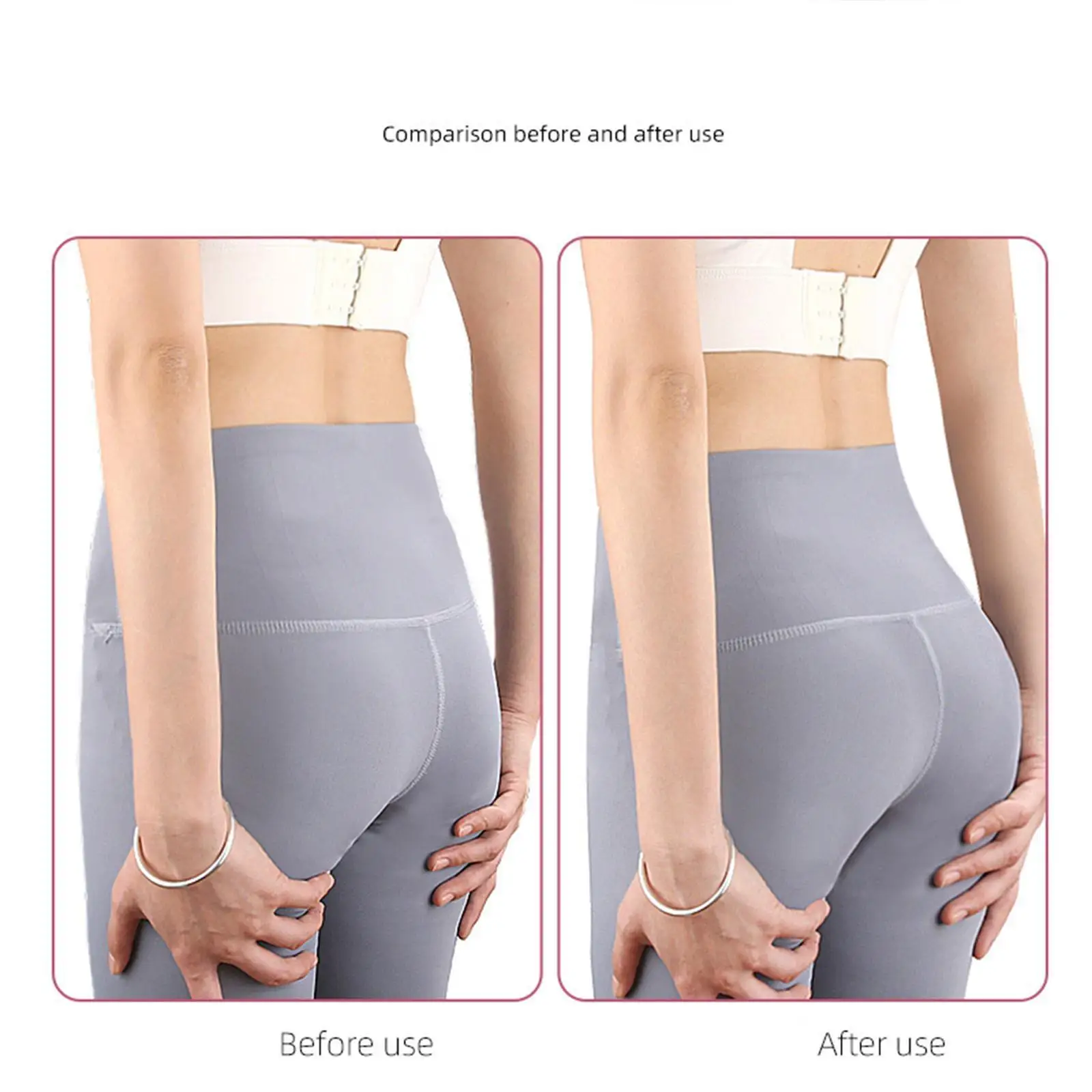 2x Silicone Hip Pads Equipment Removable Shapewear Ass Pad for Women for Roller Skating Party Single Board Ice Skating Workday