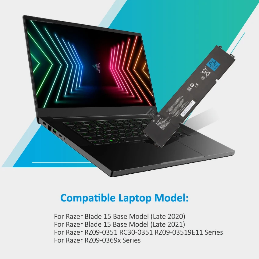 Imagem -05 - Kingsener-bateria do Portátil para Lâmina Razer Rz090351 Rc30-0351 15 Base 2023 2023 Rz09-0369x Rz09-0351 9e11 Series Notebook 54.8 wh