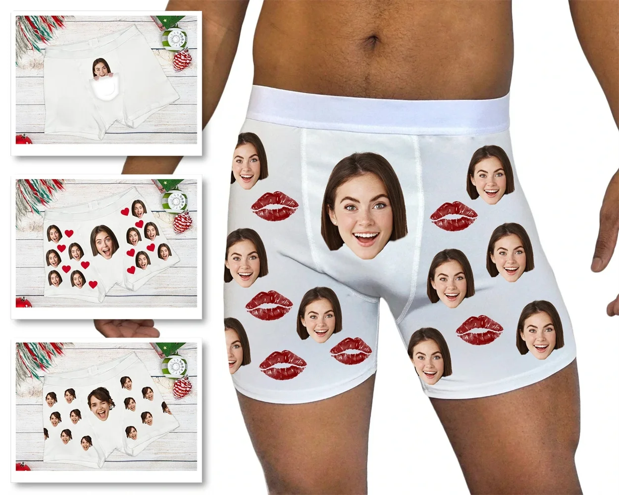 Personalized Face Boxers for Groom, Custom Photo Husband Boxers, Underwear With Face For Men, Gift For Boyfriend, Anniversary