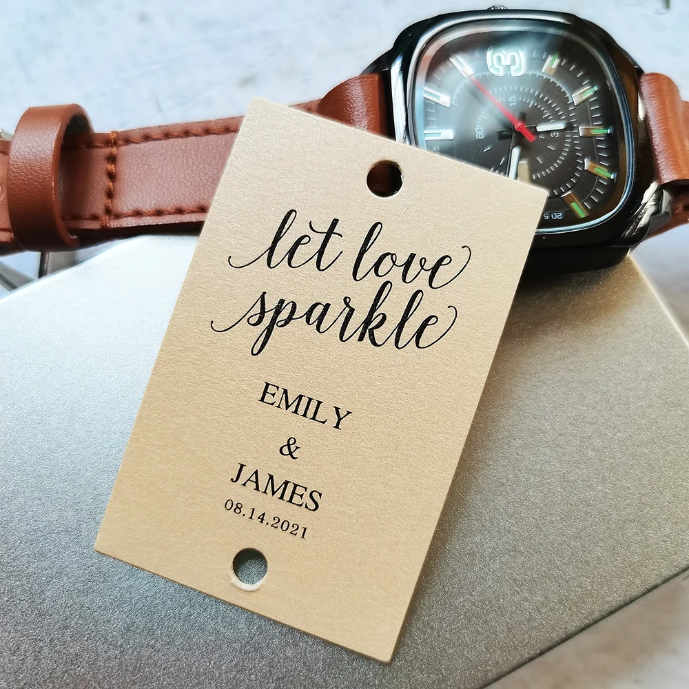 Etiquetas de sparkler modernas da luva do sparkler do casamento personalizadas com o próprio logotipo 50 etiquetas da etiqueta dos fogos de