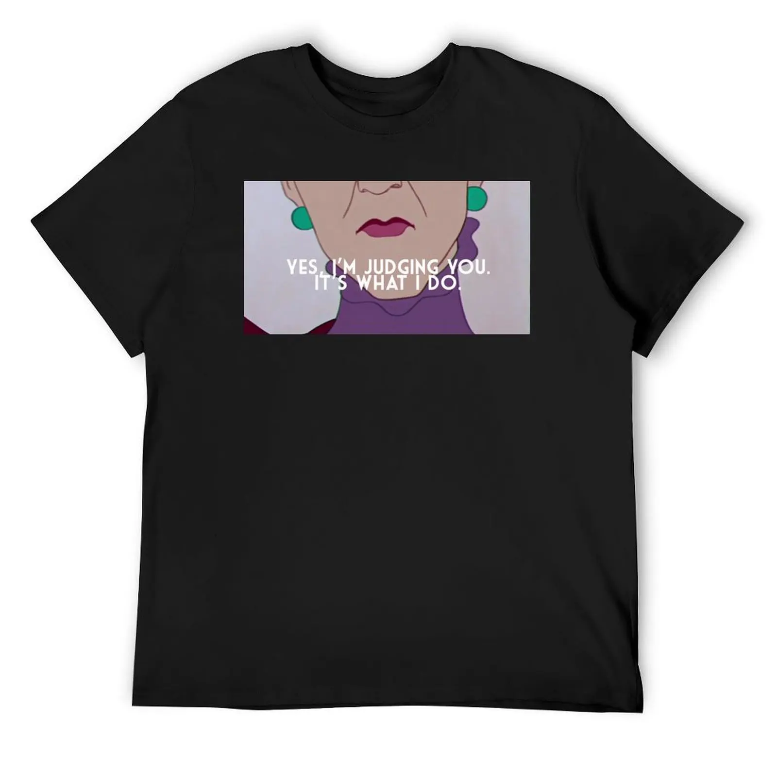 Villain Lady Tremaine Judging You Face Mask T-Shirt heavyweights blanks customs oversized men t shirt