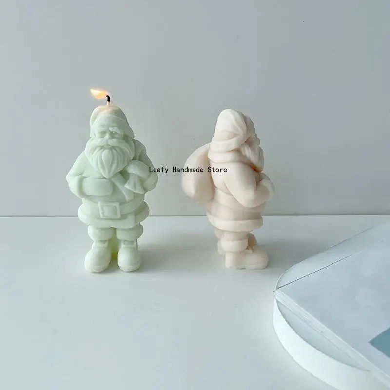 Christmas Santa Silicone Candle Mold Wax Mold DIY Aromatherapy Making Soy Wax  Handmade  Mold