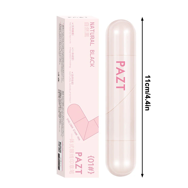 Cosméticos de maquillaje, sello delineador de ojos de doble cabeza, sello delineador de ojos integrado, sello de contorno preciso, lápiz líquido delineador de ojos de larga duración