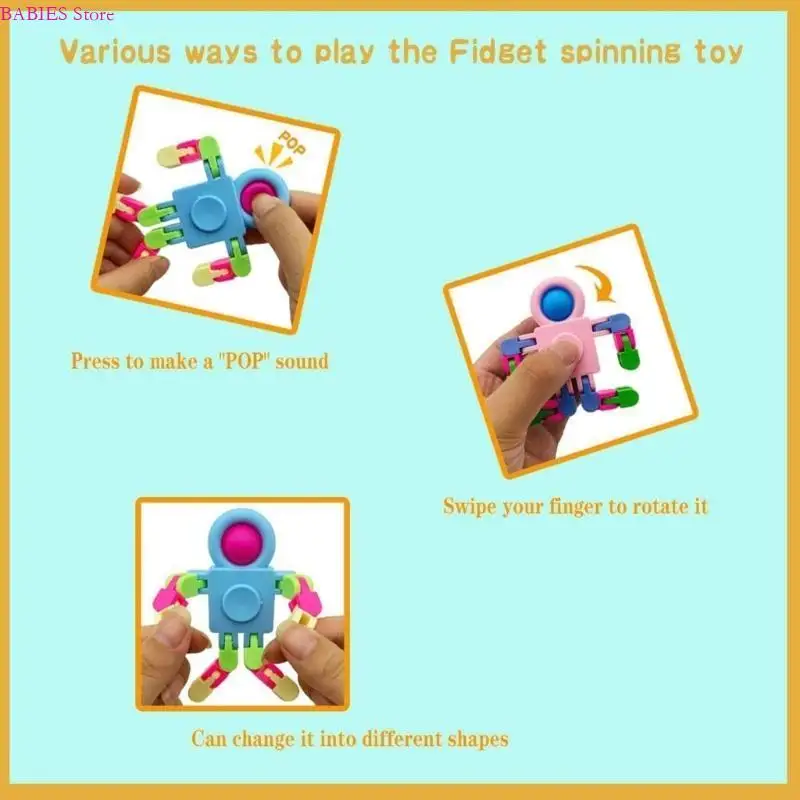 C9GB fidgets 장난감 변환 Wackytrack 스피너 대화식 스트레스 구호 장난감 손가락 자폐아 생일 선물