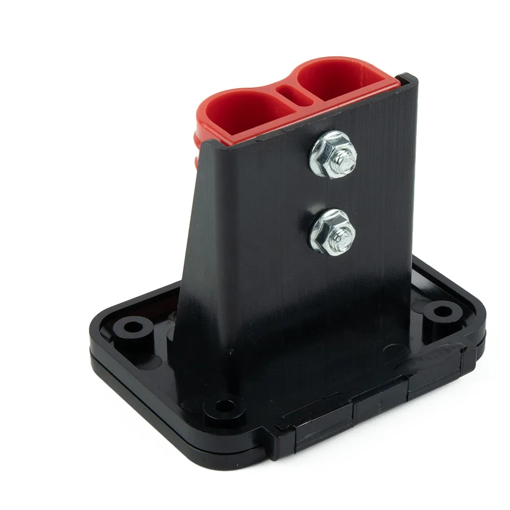 120A Recessed Bracket for Panel Mounting of High Current Connectors with Cover for Caravan RV Boat and Automotive Applications