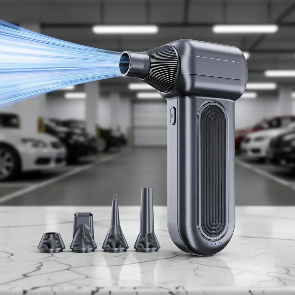 

250,000 RPM Powerful & Rechargeable 3-Speed Mini Blower for Cleaning Keyboards, Cars, and More