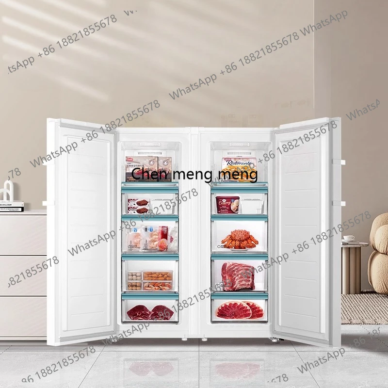 

242L Frost-Free Dual Inverter Vertical Freezer Household European Style Side-by-Side Refrigerator