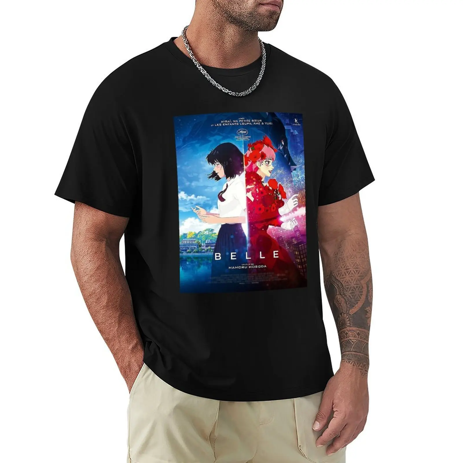 BELLE - MAMORU HOSODA T-Shirt Sports Basic Short Sleeve T-Shirt