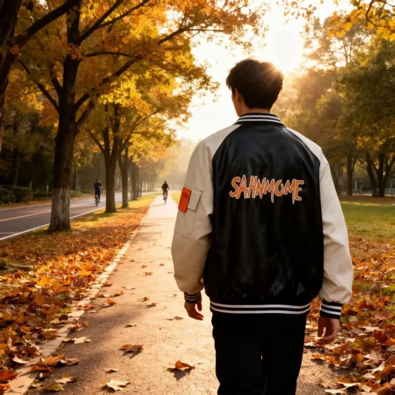 

US Streetwear PU Leather Jacket for Couples Oversized Couple Design Trendy Versatile Baseball Inspired Casual Wear​