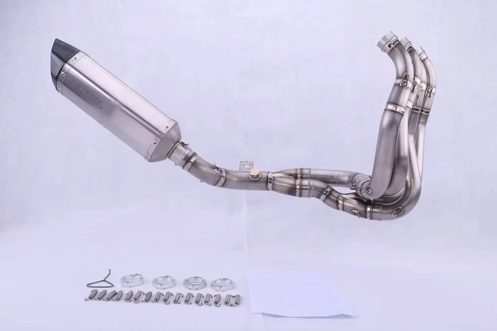 Motorcycle Accessories High Performance Aftermarket Titanium Carbon Fibre Exhaust  Muffler Pipe System for Honda CBR1000 2008