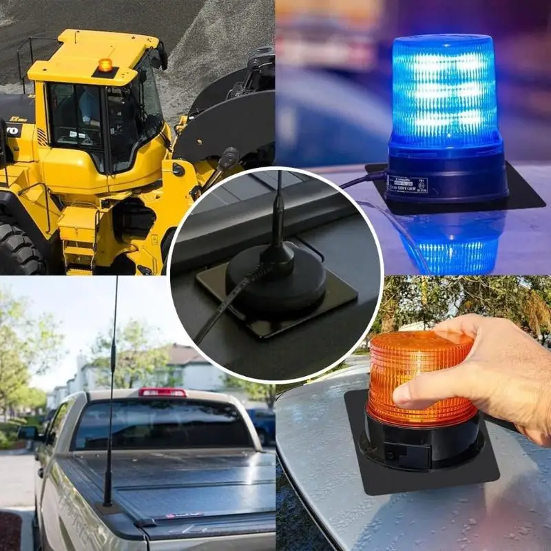 

Сильная магнитная монтажная площадка для автомобильных фар, быстрая установка, регулируемый угол и долговечная нержавеющая сталь