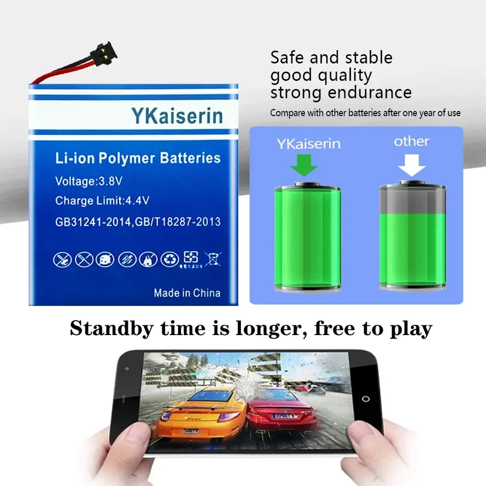 YKaiserin 600mAh Battery for Garmin ViVOACTIVE 3 ViVOACTIVE3 361-00108-00 NL28LL31B03OC Batteria