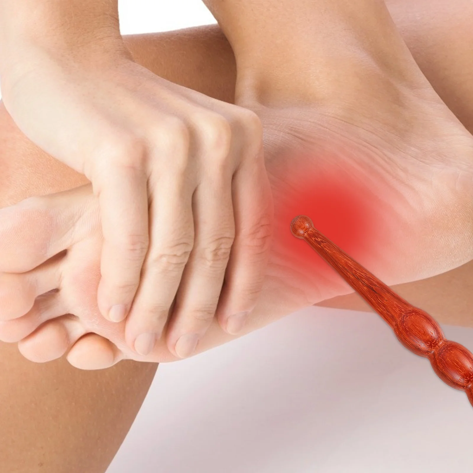 1 قطعة تدليك خشب الورد قسط الخشب يده العلاج بالابر القلم للوجه القدم العناية بالجسم المحمولة مدلك نقطة أداة تدليك #2