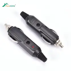 2PCS/lot Convenient 12V Universal Male Car Cigarette Lighter Socket Plug Connector 15A Fused