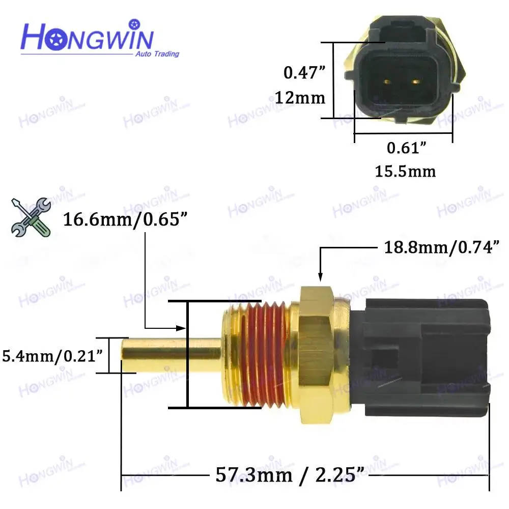 1/2/4/10SET czujnik temperatury chłodziwa gniazdo wodoodporny kabel połączeniowy wtyczka 39220-35710 dla Mitsubishi Mirage Hyundai 93-2010 — zdjęcie 4