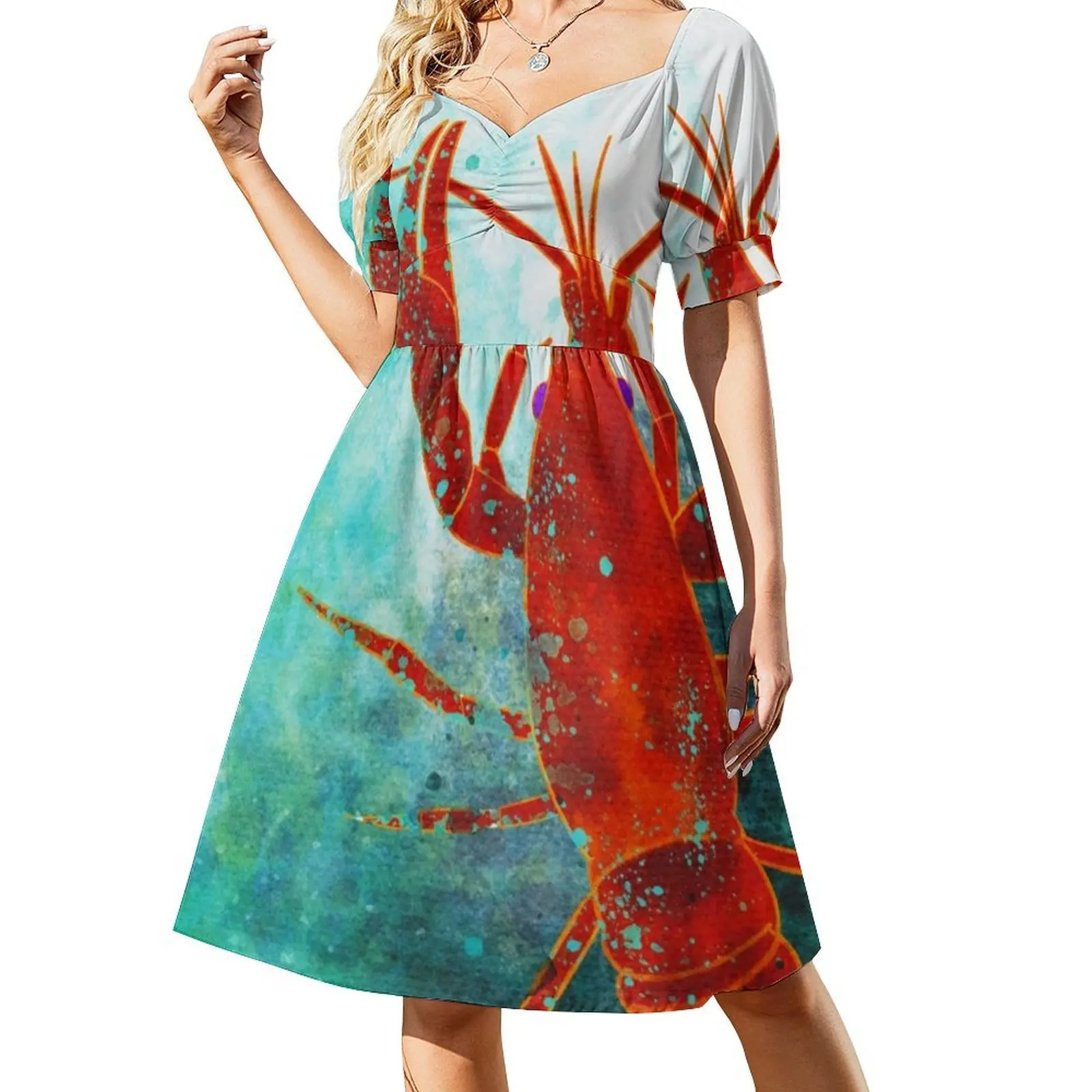 빅 올레 크라우다디 파 프롬 홈 보헤미안 시크 드레스 우아한 패션 비치 웨딩 파티 가운 오션 비치 루이지애나 크레이피쉬 파티