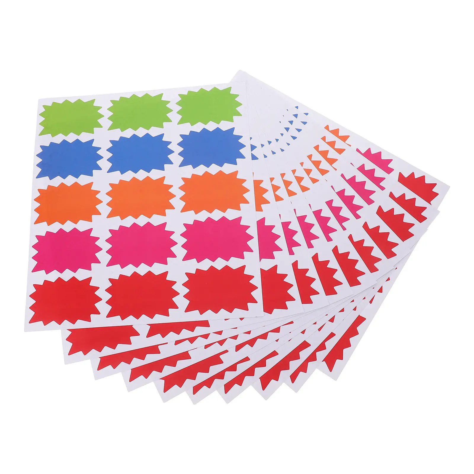 

10 Sheets Blank Price Stickers Garage Sale Stickers Writable Self Adhesive for Yard Sale Retail Store PP Synthetic Paper Pricing