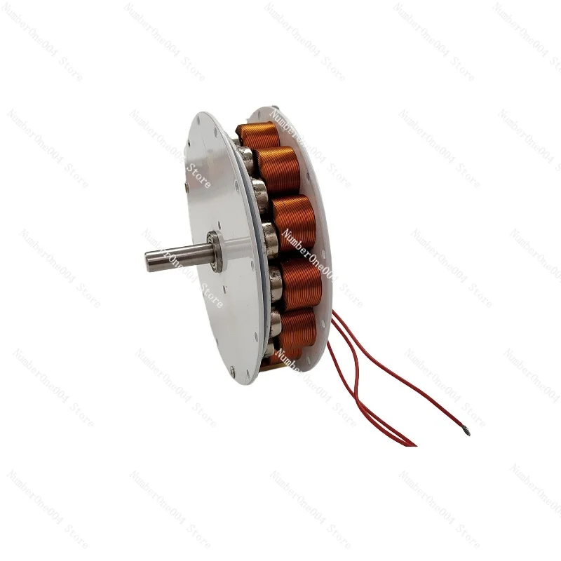 Miniature Disc Type with Iron Core Generator Strong Magnetic Low Speed High Power Generation Multipole Three Phase Alternator