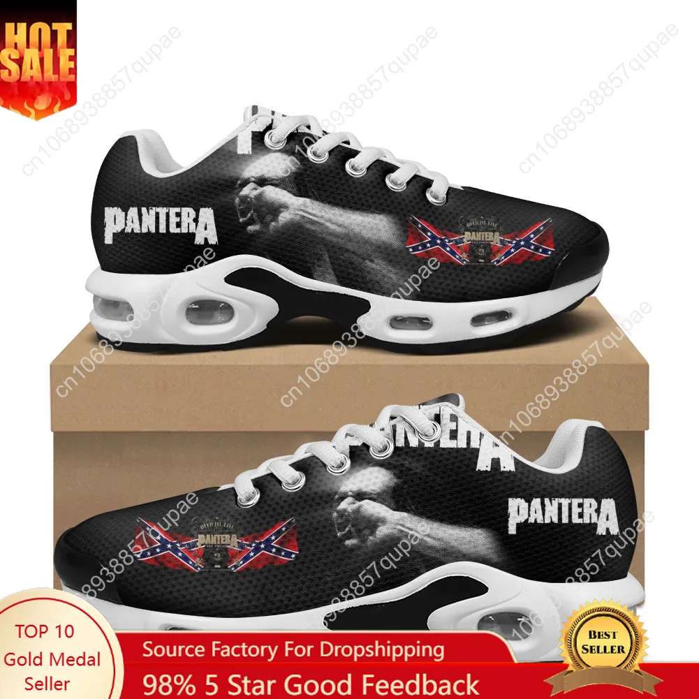 

Pantera Metal Band Air Cushion Sneakers Rock Band Men Women Teenager Lightweight Sports High Quality Custom Leisure Mesh Sneaker