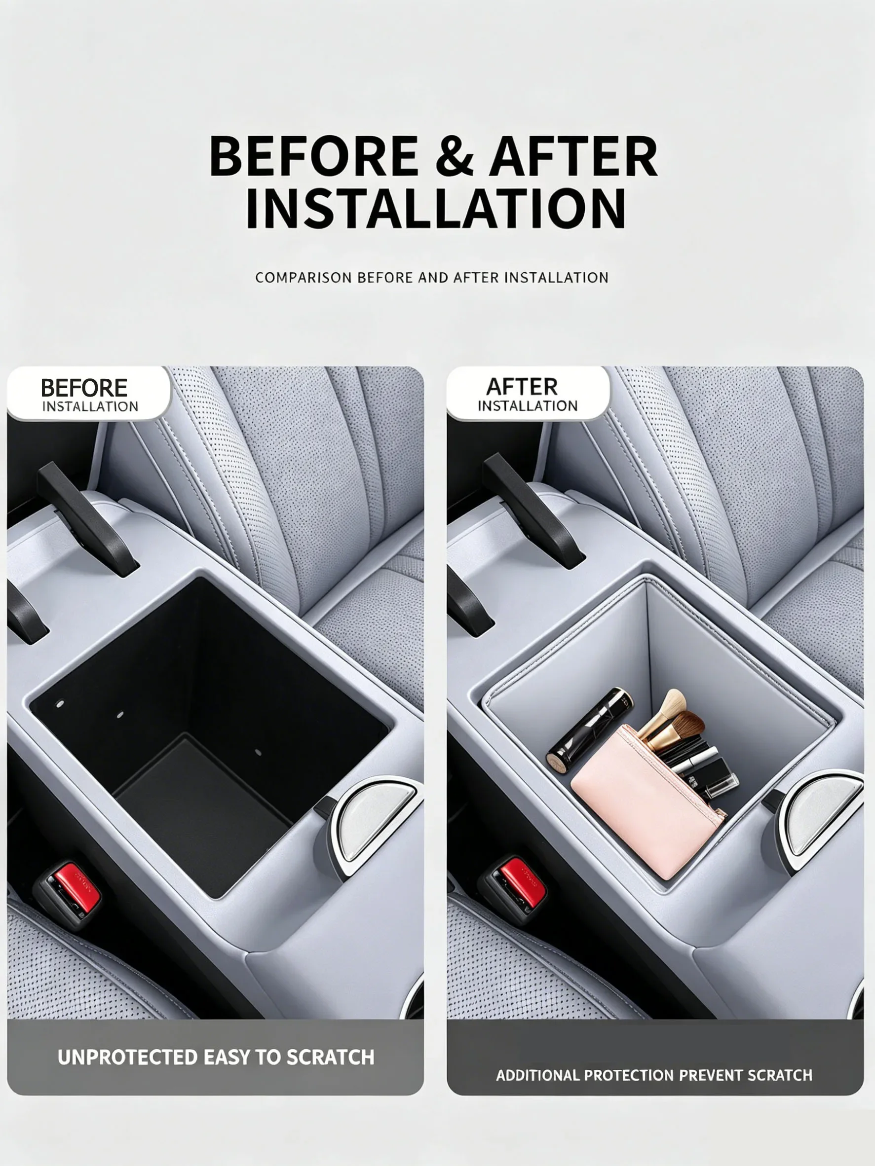For BYD Sea Lion 06 SONG PLUS Seal U DM-I/EV Armrest Box Storage Pocket Central Control Storage Box Pad Car Interior Accessories 3