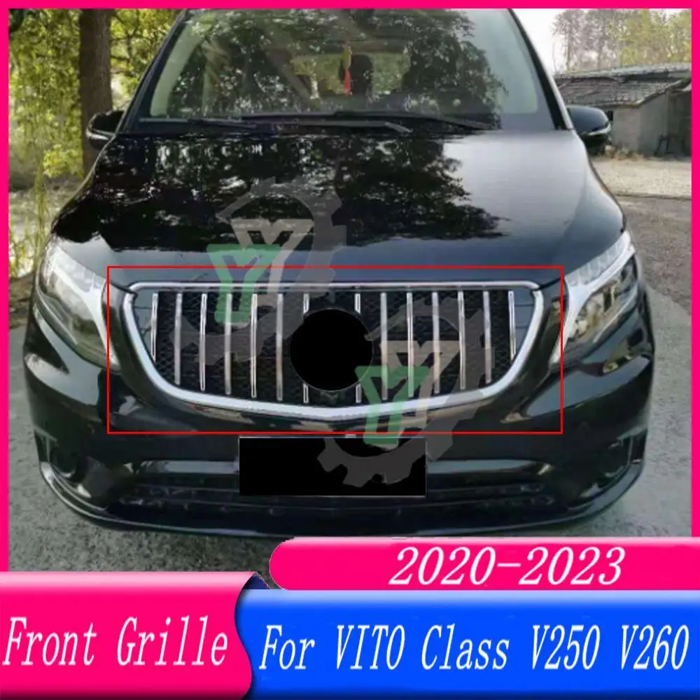 

Diamond GT Style Car Front Bumper Grille Centre Panel Styling Upper Grille For Mercedes-Benz VITO Class V250 V260 2020 2021-2023