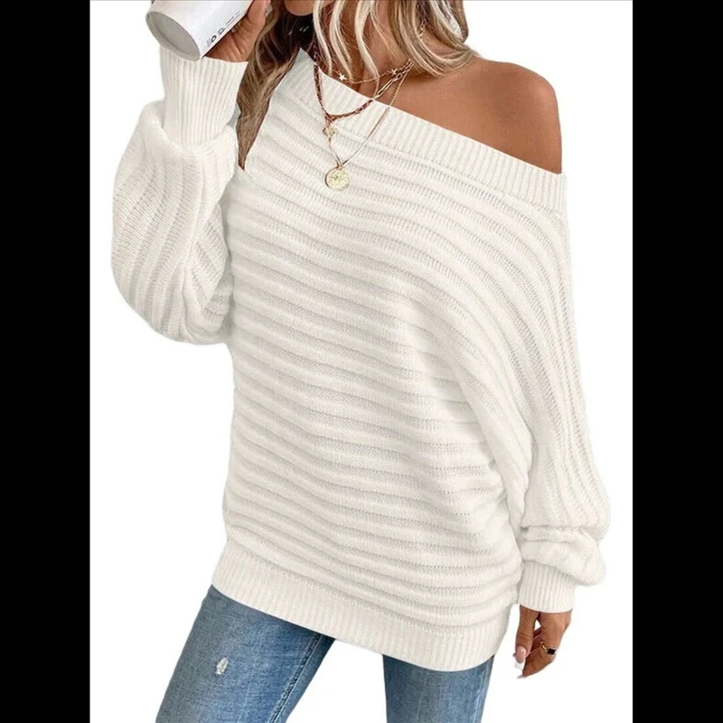 Women's Sweater All Season Batwing Sleeve Solid Color Casual Fashion Daily Commute Dating Holiday Streetwear