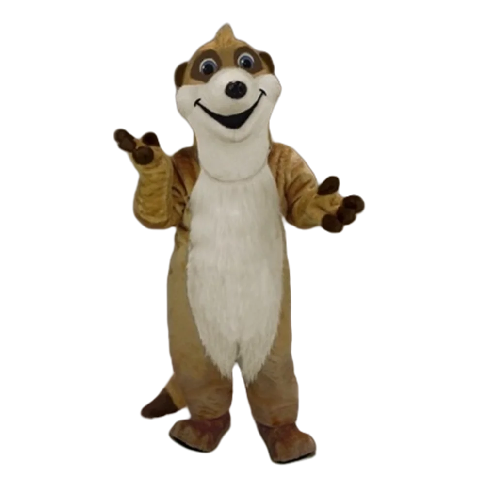 Costume de mascotte de suricate personnalisé, thème animal de la jungle, tenue de mascotte de fête de carnaval, robe de paupières couvertes trempée, taille adulte, SW960