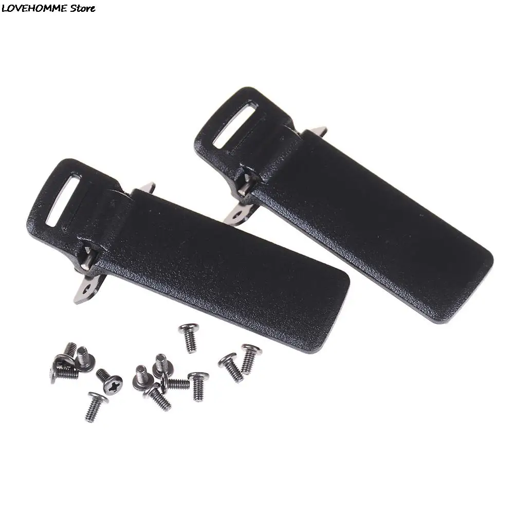 2Pcs Walkie Talkie Spare Part Back Belt Clip For Baofeng UV-5R 2-way Radio UV5R