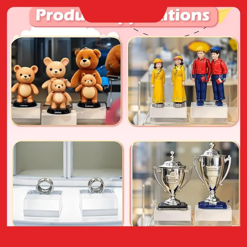 For Display Purposes 16 Pcs Clear Acrylic Block Stand Square Polished Jewelry For Display Base Showcase Blocks