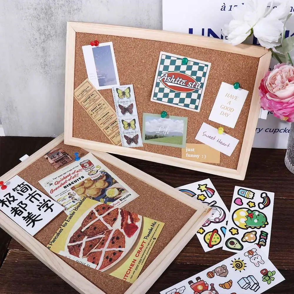 Home Notice Note Board Office Supplies School Jewelry Display Stand Photo Background Board Message Board Kit Memo Board Frame