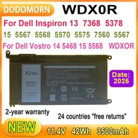Batería WDX0R de 11,4 V para ordenador portátil, accesorio para DELL Latitude 3180, 3189, 3390, Vostro 14, 5468, 15, 5568, Inspiron 13, 5379, 5368, 17, 5767, 5770, WDXOR