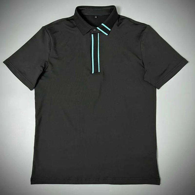 Golf Lapel Collar Short sleeved T-shirt Spring/Summer New Products Men's Outdoor Quick drying Sports Shirt Versatile Polo Shirt