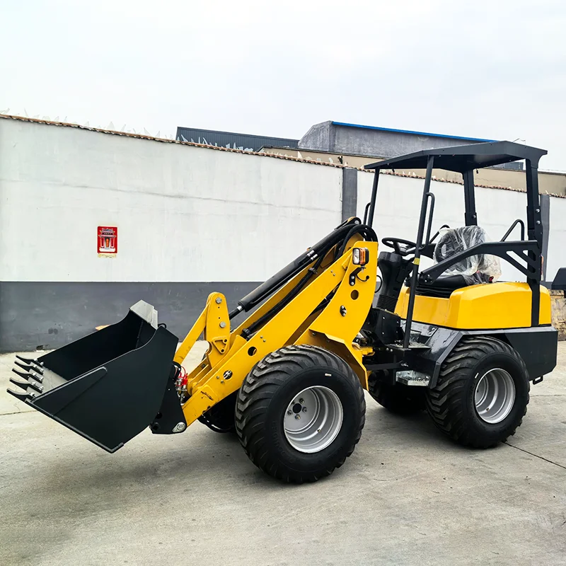 

Factory direct Small loader 1-ton mini telescopic loader with CE EPA telescopic arm wheel loader
