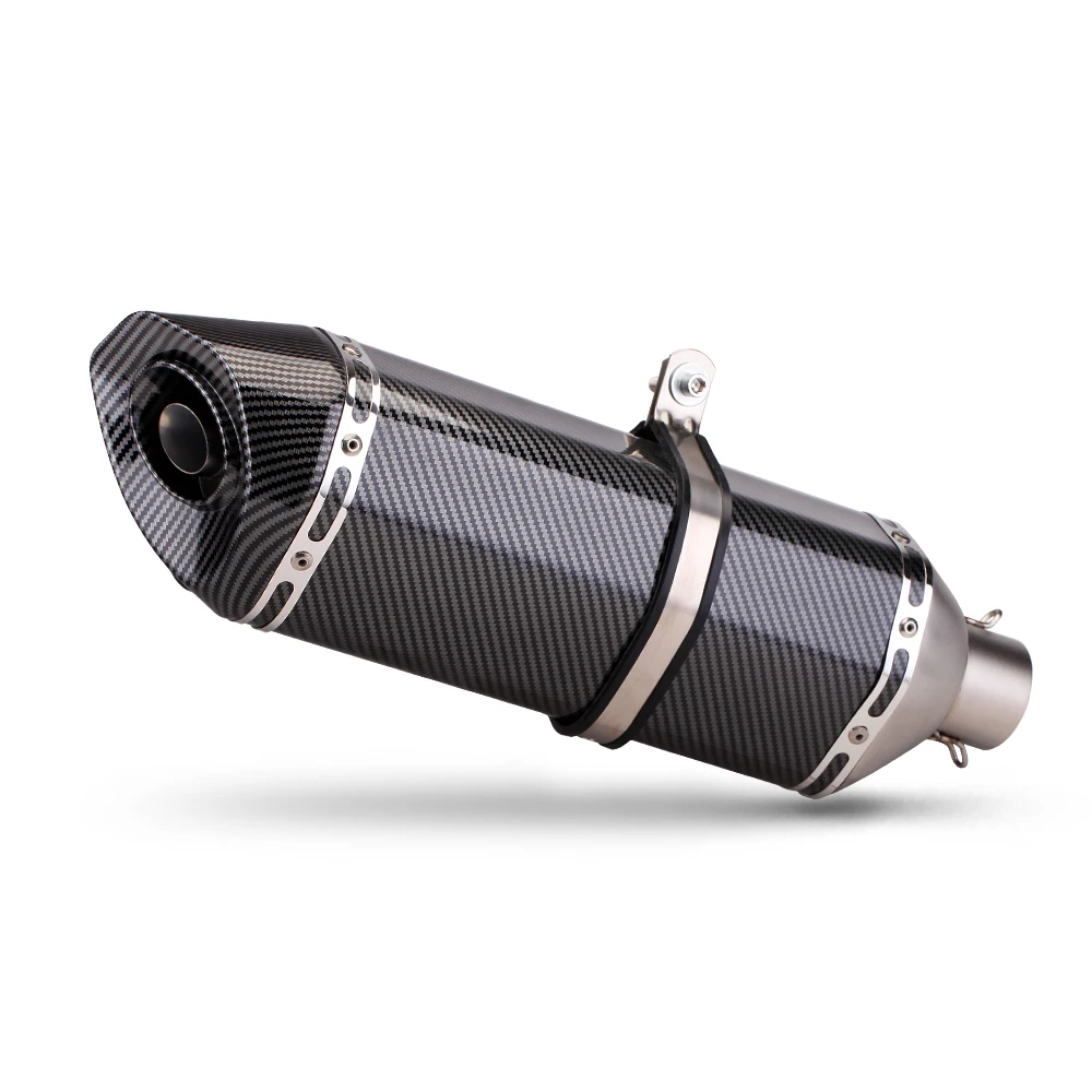 

STLF 51MM Universal Motorcycle Exhaust Pipe Muffler Racing Dirt Bike Exhaust for R3 Z125 Ninja250 Cb500f Xsr700 R25 R15v3