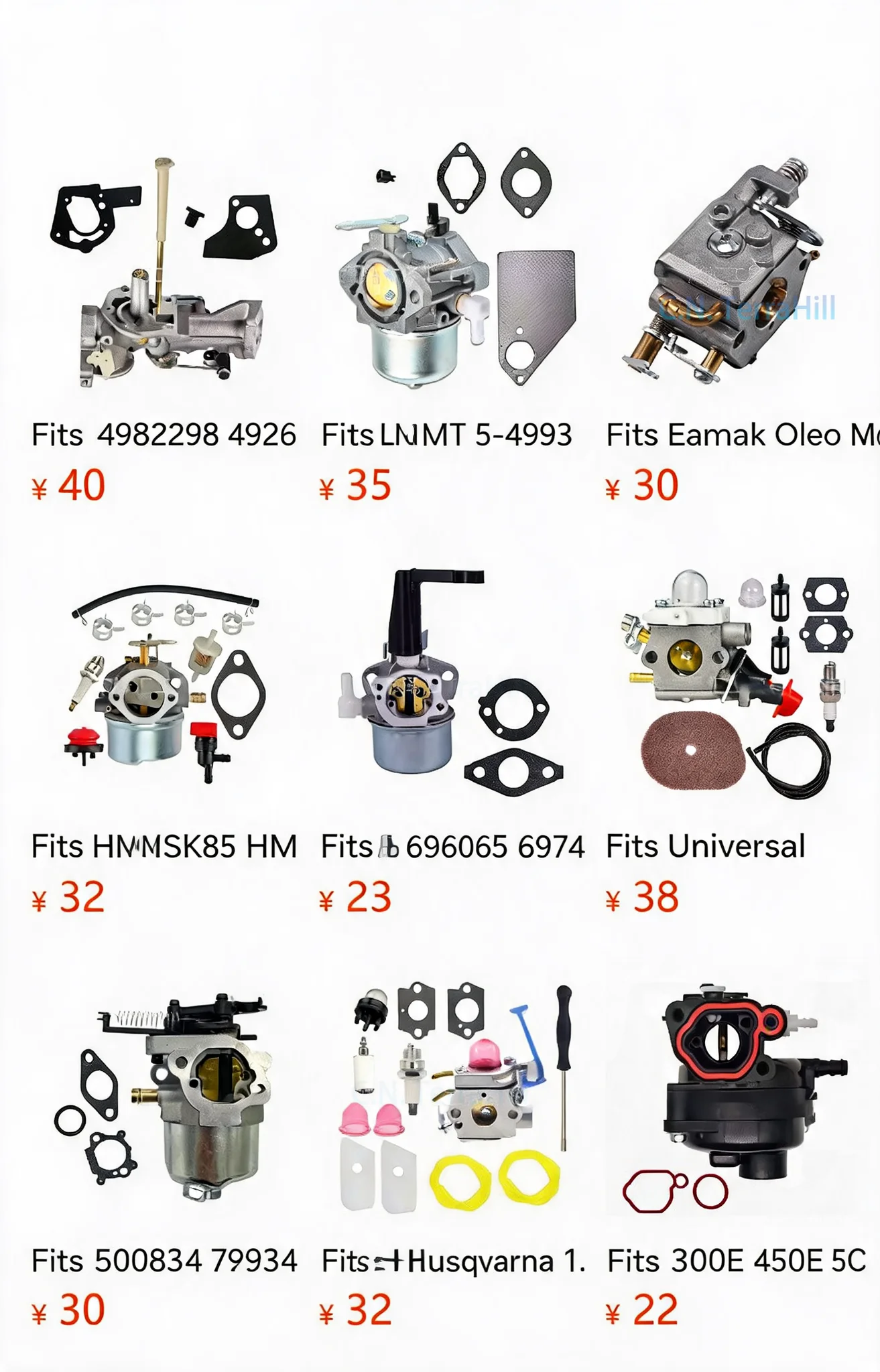 Carburetor Compatible with WB-37 WB-37-1 for 150cc-200cc Engines, Motorcycle Parts