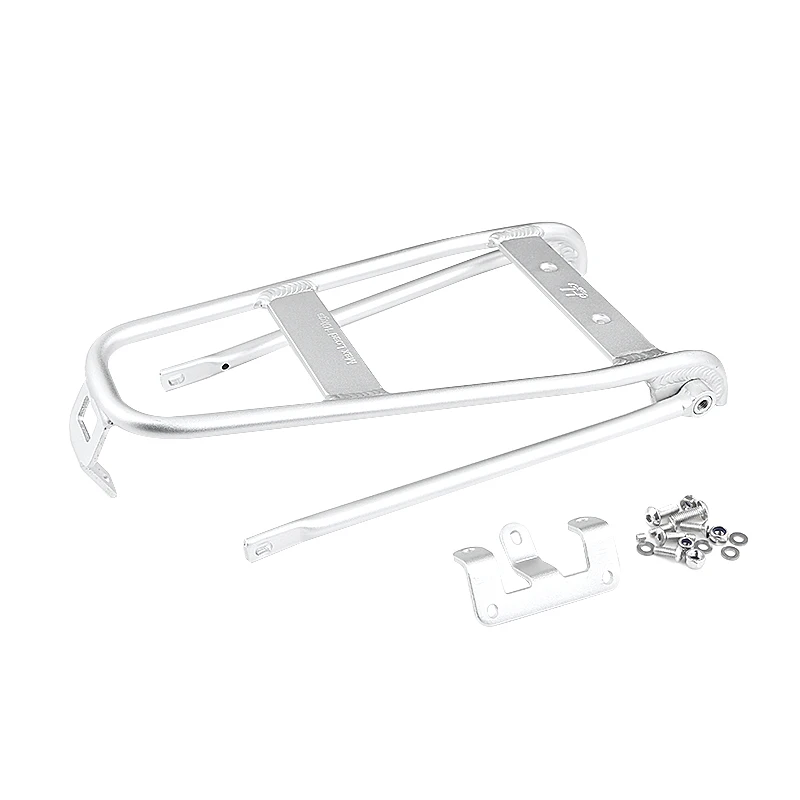 H & H-Folding Bicycle Shelf for Brompton, Ultra Light Aluminium Alloy Mini Rear Goods, Q Type Version 5