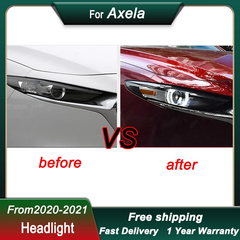 Car styling Headlights for Mazda 3 Axela 2020-2021 Upgrade new style full LED Headlight DRL Dynamic Signal Headlamp Accembly