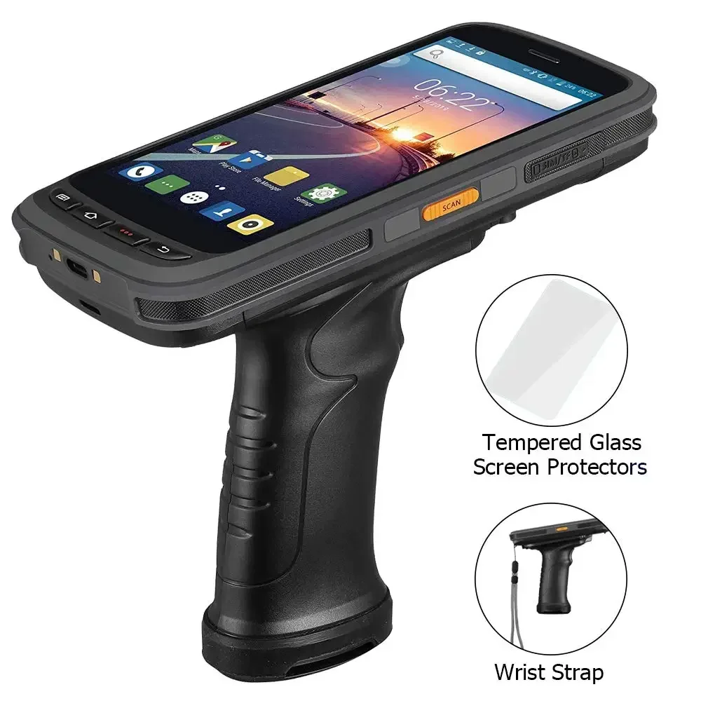 High Performance Android 8.1 OS IP65 Rugged Handheld Logistic 1d / 2d Barcode Scanner PDA With NFC RFID C72 Reader chainway