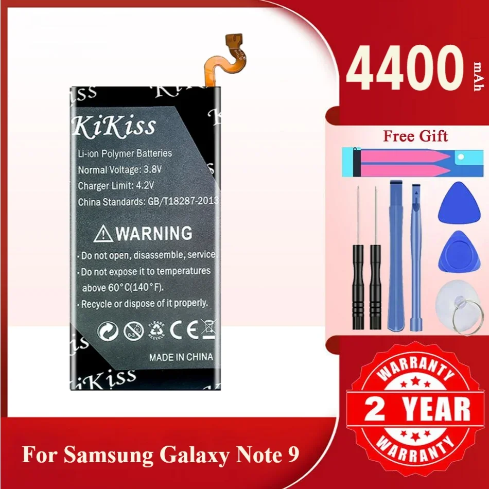 KiKiss Battery For Samsung Galaxy Note 9 N9600 SM-N9600 SM-N960F,EB-BN965ABU,4400mAh