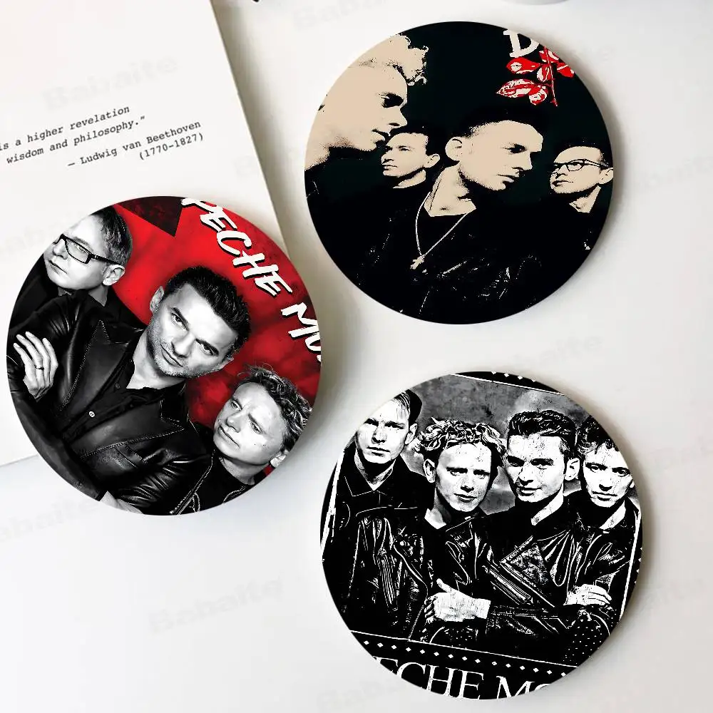 Band D-DEPECHE M-MODE Cool Coaster Wooden Drink Tray Suitable For Restaurants And Coffee Shops Easy To Wash And Clean