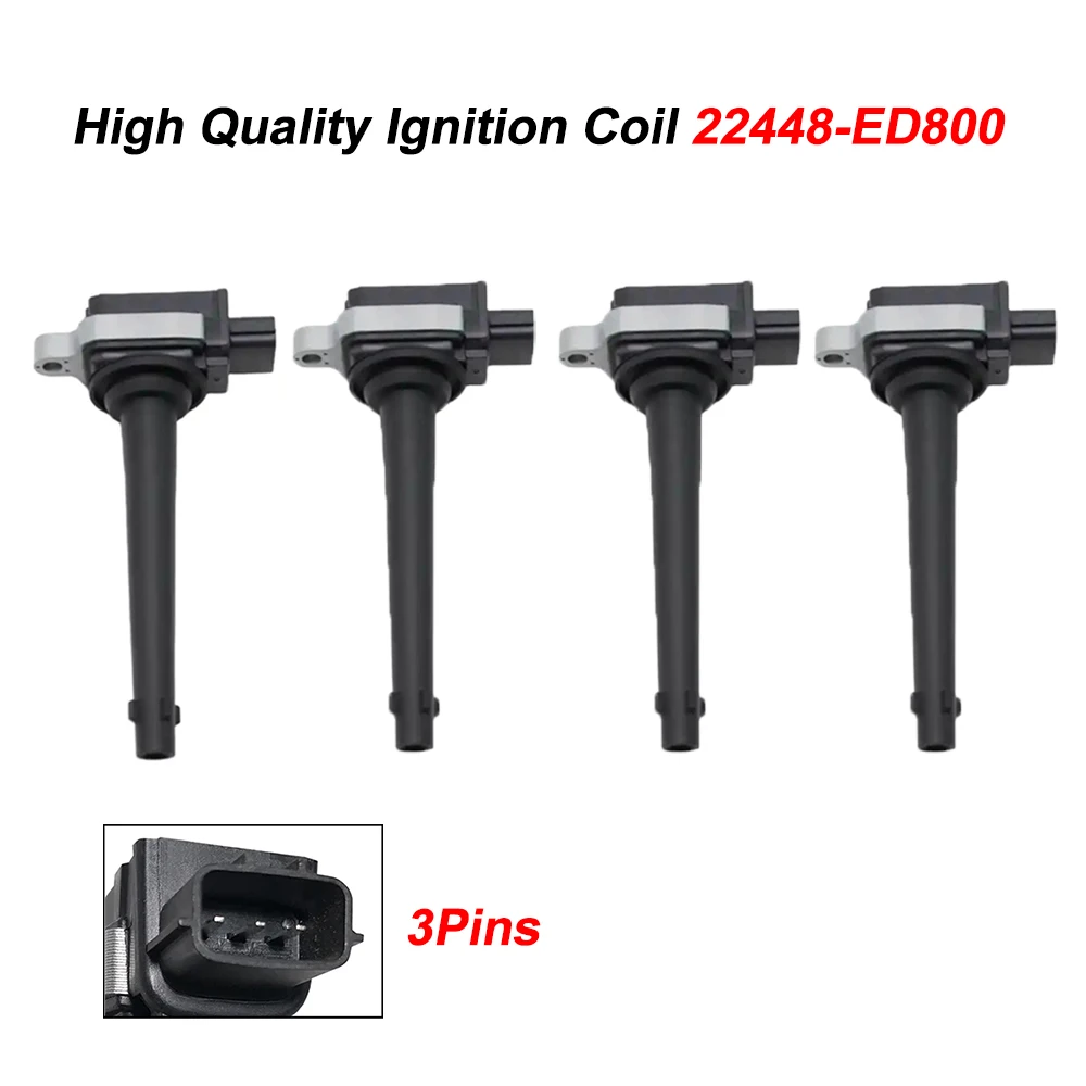 

4pcs 22448-ED800 New Ignition Coil For Nissan Sentra 2.0L Tiida 22448ED800 F01R00A067 UF-591 UF591 High Quality