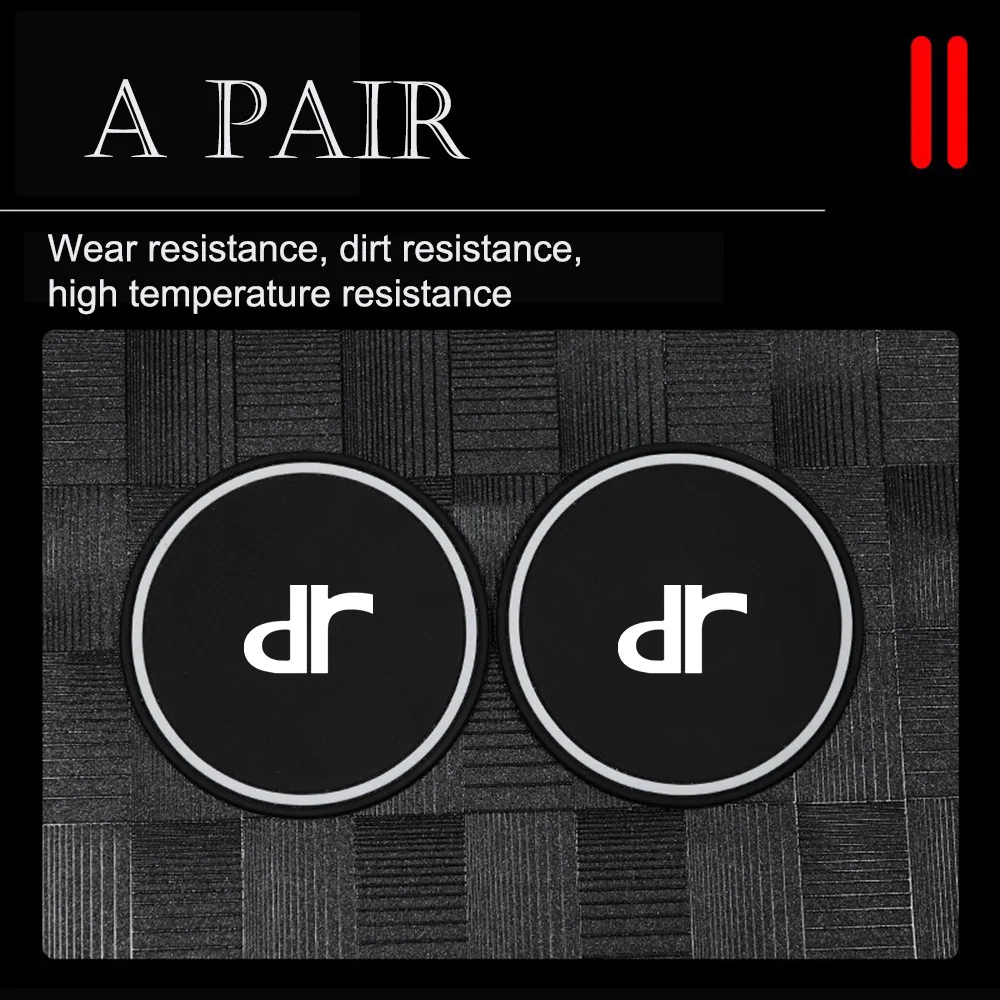 2 قطعة حامل أكواب الماء السيارات حصيرة سيليكون مكافحة زلة إدراج منصات كوستر ل DR المحركات DR صفر DR3 DR5.0 4.0 6.0 DR1 DR2 F35