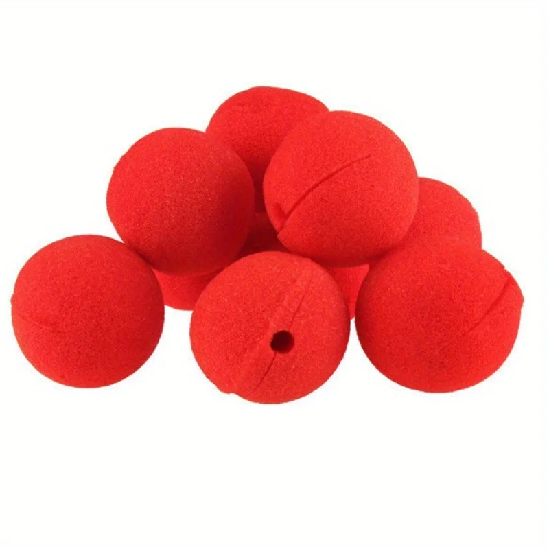 10PCS Clown Nose cos Stage Decoration Red Sponge Ball Cheerleader Cheering Performance Props Atmosphere Stage Supplies