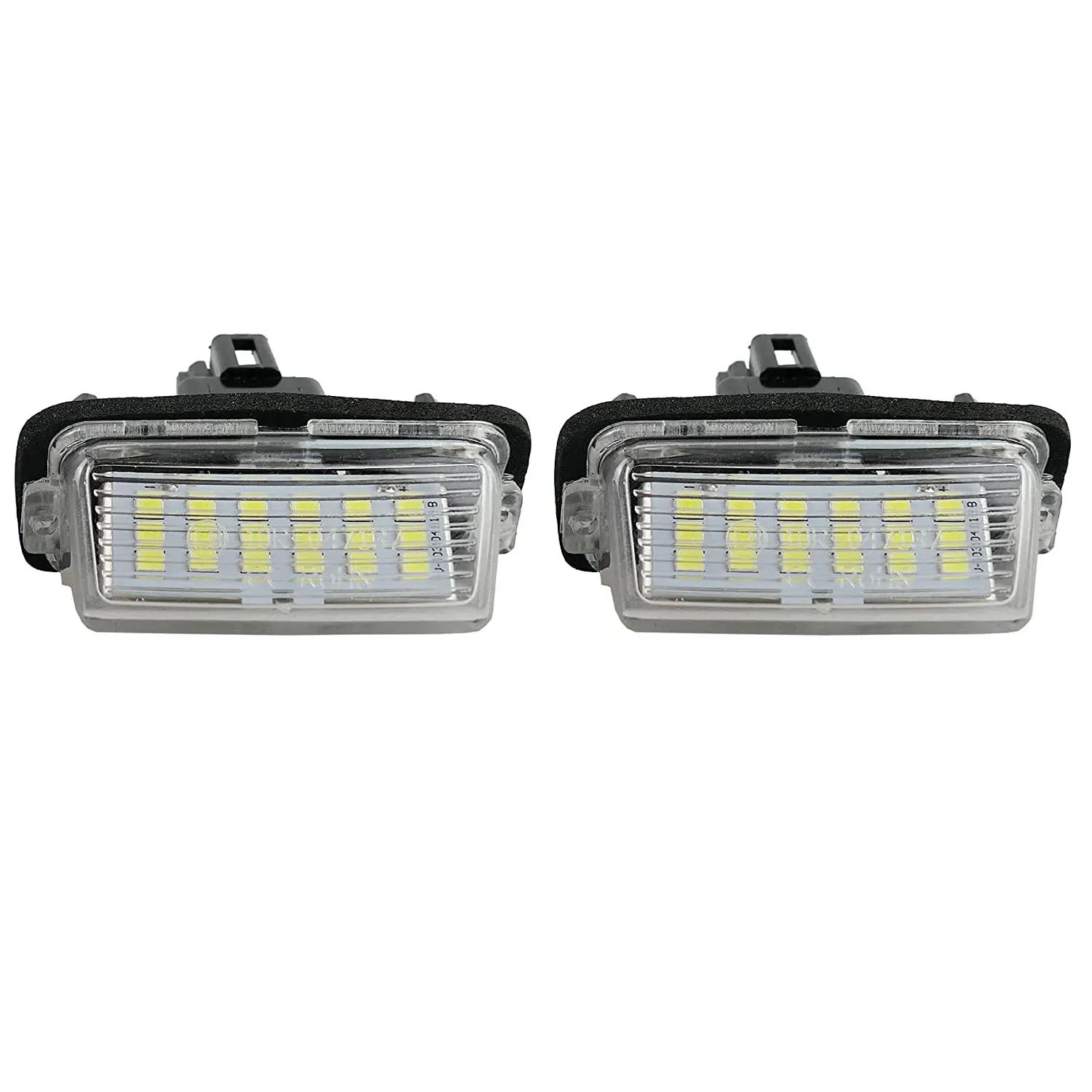 Pair Xenon White LED License Plate Light Tag Lights Lamp for Toyota Camry Corolla Yaris Vitz Prius 2012-2016 81270-0D120